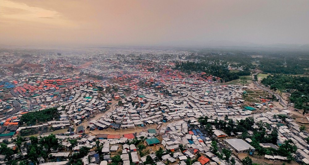 Image d’un camp de réfugiés rohingyas, extraite du film Human Flow (2017) d’Ai Weiwei @ Ai Weiwei Studio