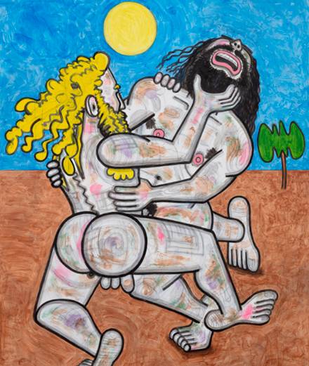 Why are painters John Currin and Carroll Dunham obsessed with the nude body?