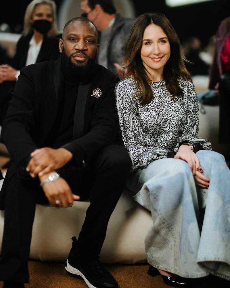 Abd Al Malik et Elsa Zylberstein au défilé Chanel haute couture printemps-été 2022