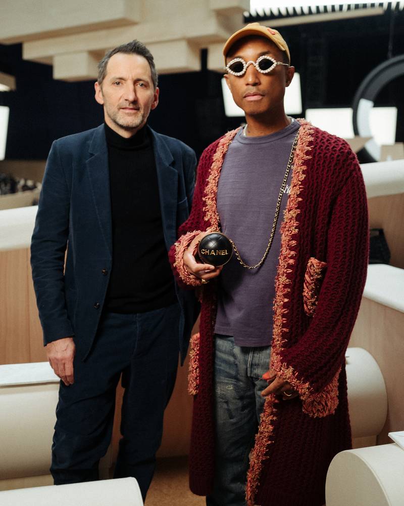 Xavier Veilhan et Pharrell Williams au défilé Chanel haute couture printemps-été 2022