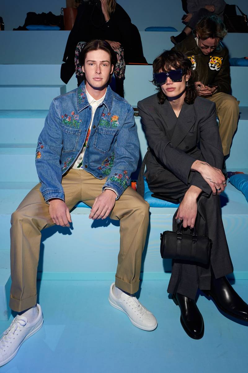 Blake Grey et Ian Jeffrey au défilé Louis Vuitton automne-hiver 2022-2023