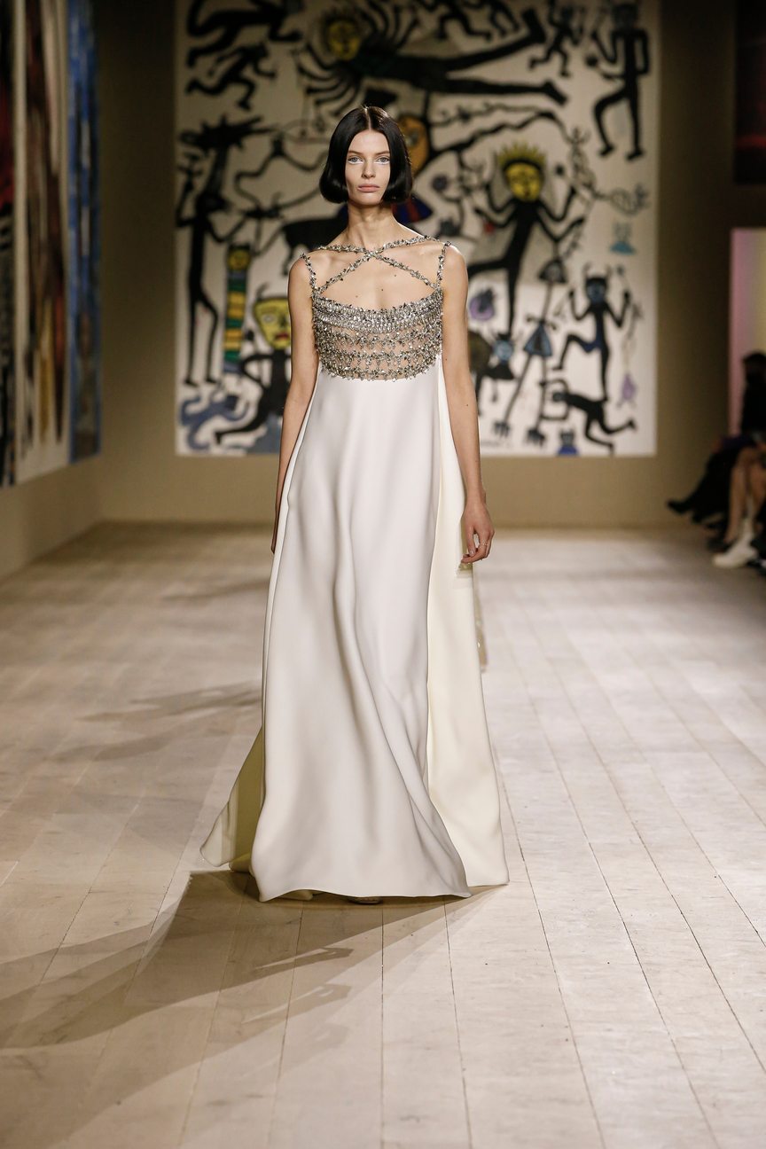 Maria Grazia Chiuri celebrates embroidery in her Dior spring-summer 2022 haute couture collection