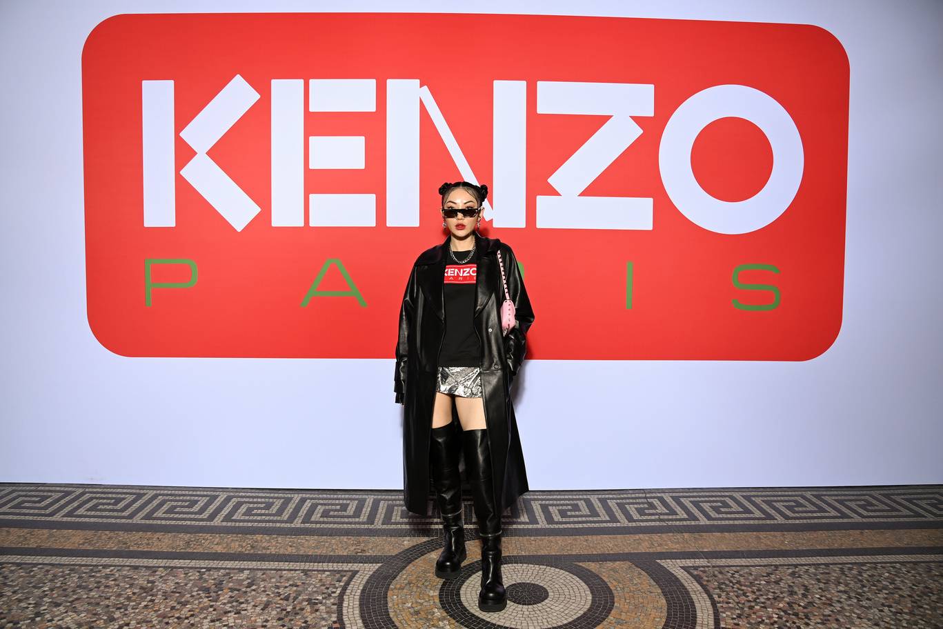 Jessica Wang au premier défilé de Nigo pour Kenzo