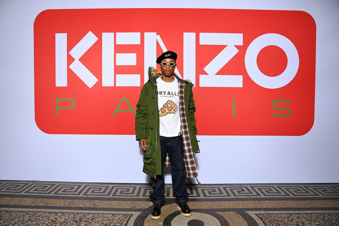 Pharrell Williams au premier défilé de Nigo pour Kenzo