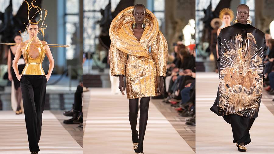 Schiaparelli s'élève vers le monde du divin avec son défilé haute couture printemps-été 2022