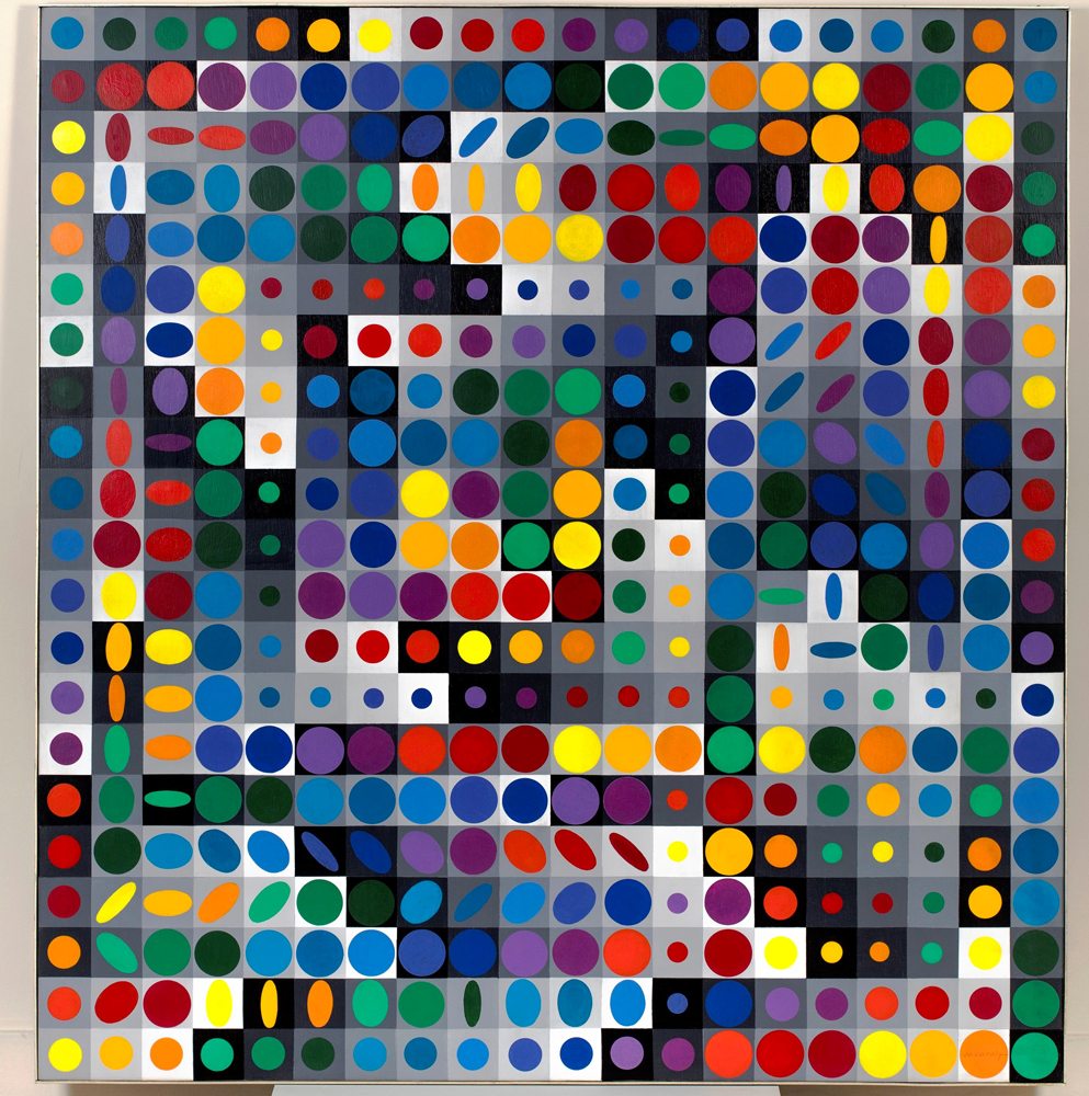 Victor Vasarely, Orion (1963). Photo credit: Fabrice Lepeltier and Fondation Vasarely