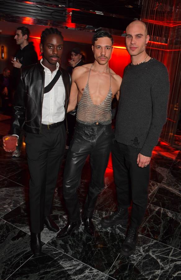Kobe Darko, Shen Williams et Max Caspar à l'after-party de Maximilian au Londoner