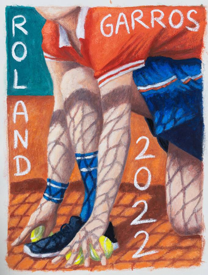  Louise Sartor, Affiche Roland-Garros 2022