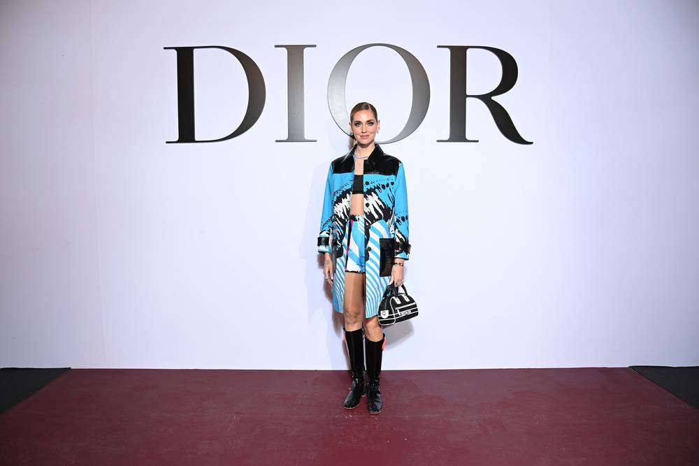 Chiara Ferragni au défilé Dior automne-hiver 2022-2023