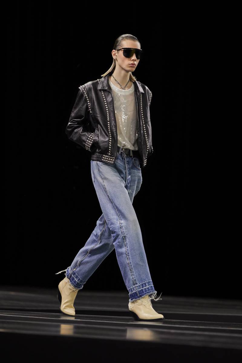 Hedi Slimane shoots Celine's new menswear collection at the Olympia