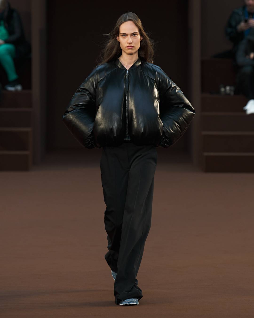 Jonathan Anderson magnifies fabrics for the Loewe fall-winter 2022-2023 show 