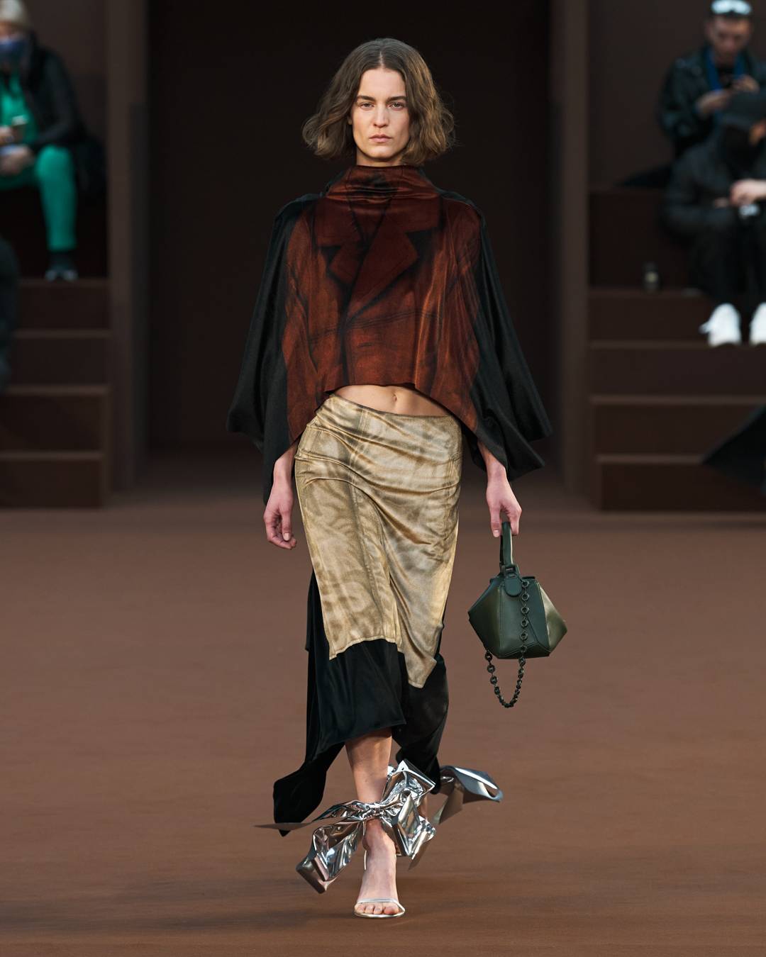 Jonathan Anderson magnifies fabrics for the Loewe fall-winter 2022-2023 show 