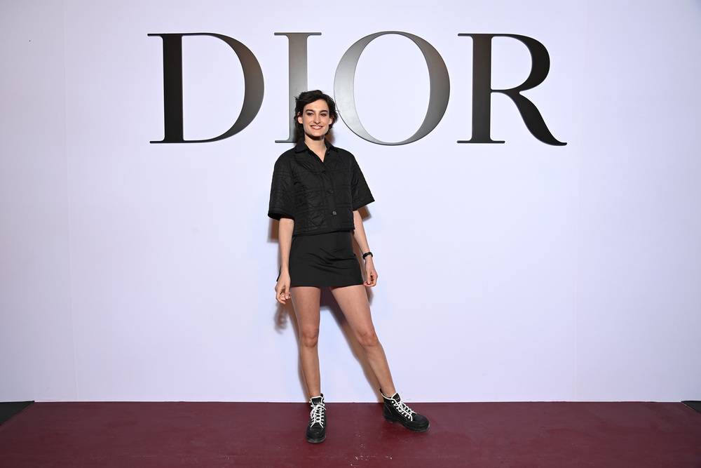 Nine D'Urso au défilé Dior automne-hiver 2022-2023