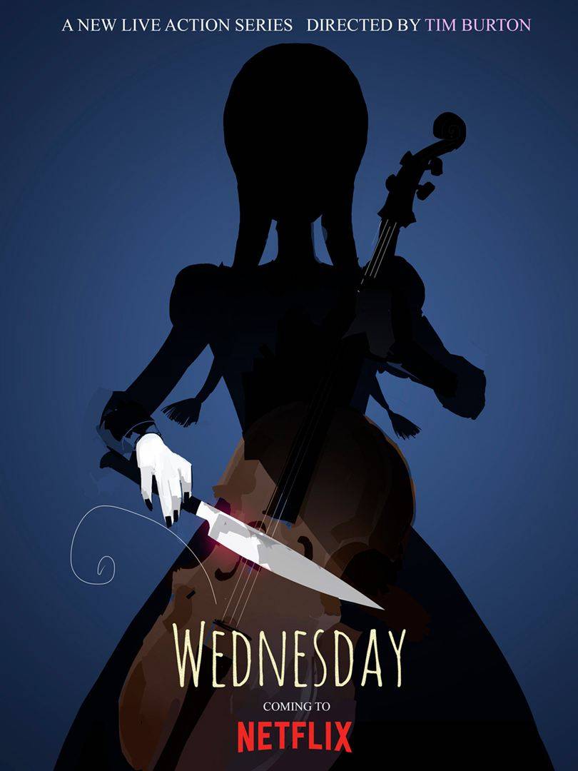 The poster of the series "Wednesday"