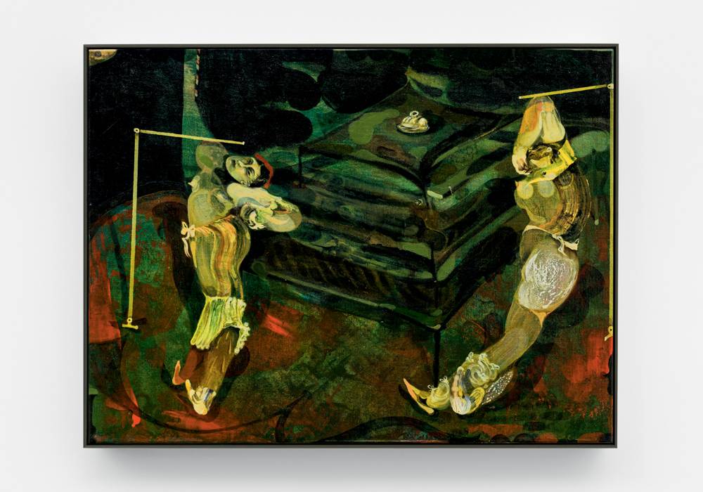 Ci-contre : "Good Enough" (2022) de Guglielmo Castelli.
Huile sur toile, 50 x 40 cm. Courtesy of Galerie Rolando Anselmi, Berlin, Rome