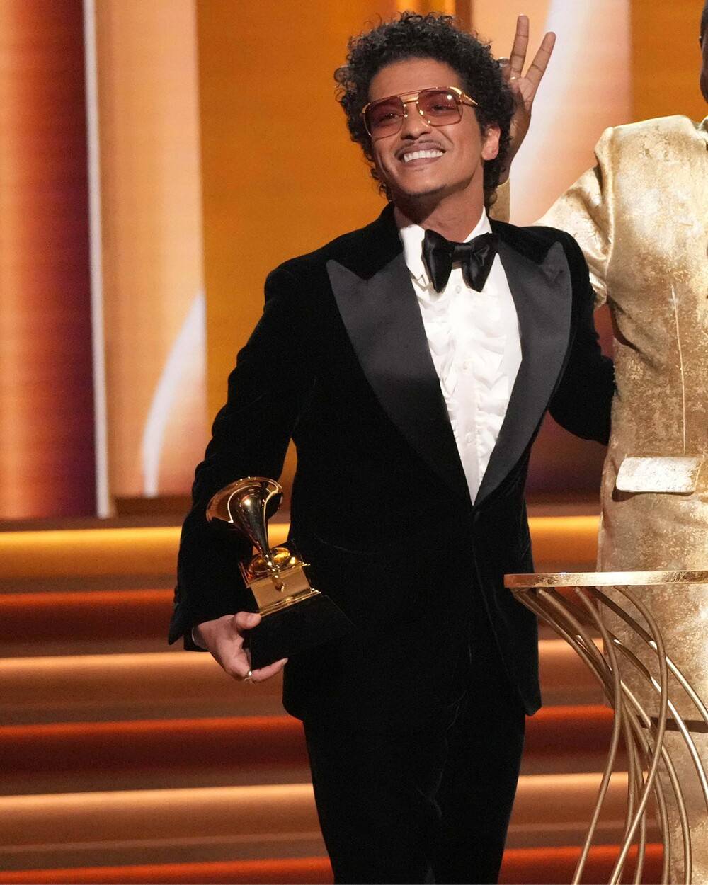 Bruno Mars wearing Giorgio Armani