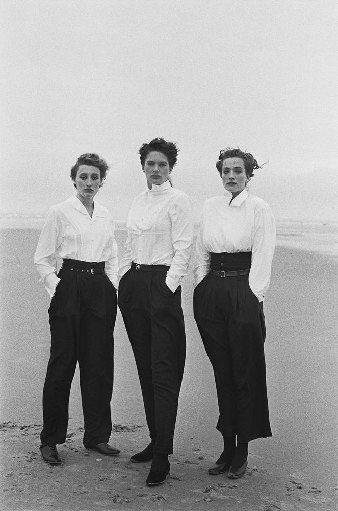 Peter Lindbergh Marie-Sophie Wilson, Tatiana Patitz & Lvnne Koester. Le Touquet 1987