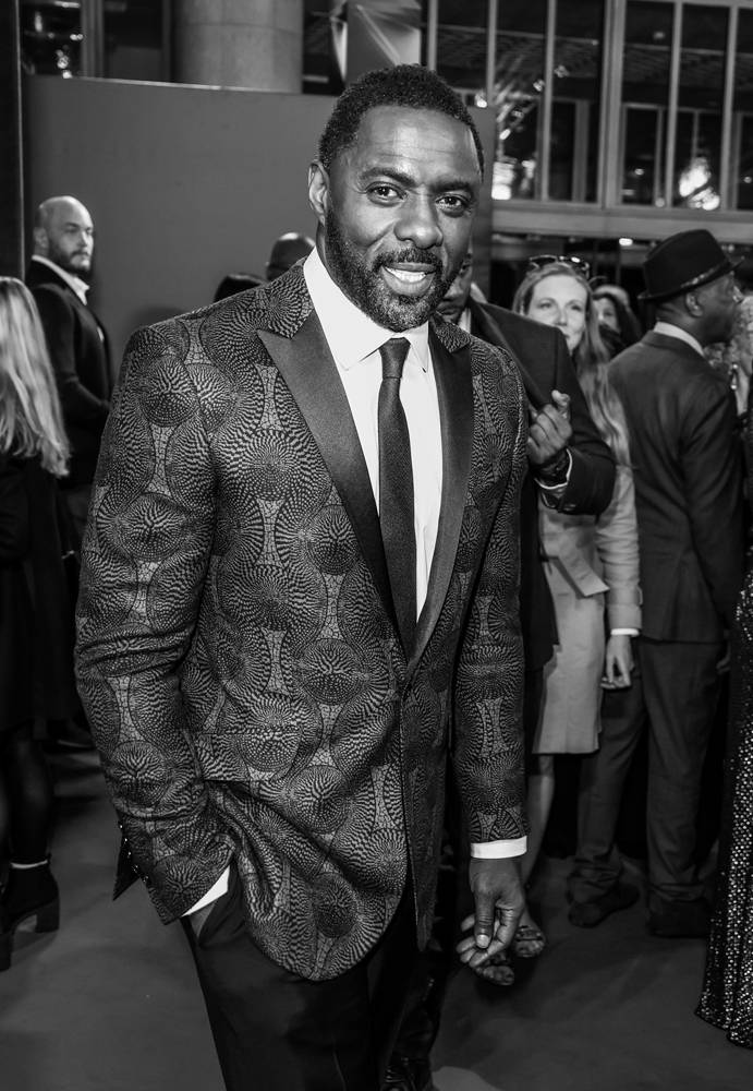 © LONDON, ENGLAND - OCTOBER 06: (EDITORS NOTE: Image has been digitally manipulated) Idris Elba attends "The Harder They Fall" World Premiere during the 65th BFI London Film Festival at The Royal Festival Hall on October 06, 2021 in London, England. (Photo by Mike Marsland/WireImage)