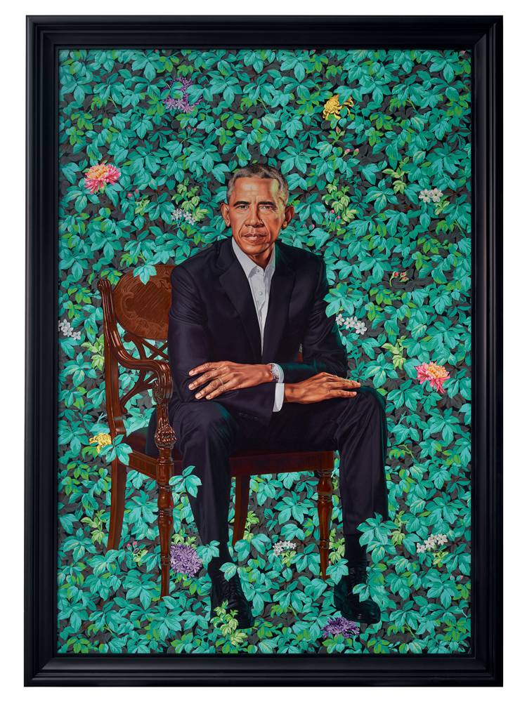 Barack Obama (2018), huile sur toile. 147,3 x 213,4 cm.