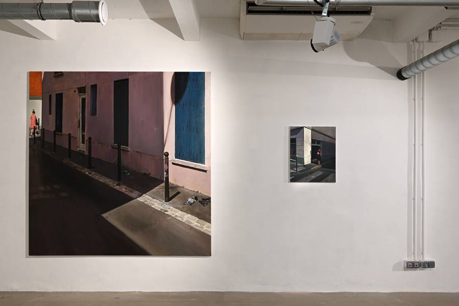 Vue in situ de l’exposition de Bilal Hamdad, “Solitudes croisées”, Suquet des Artistes, Cannes. © Olivier Calvel