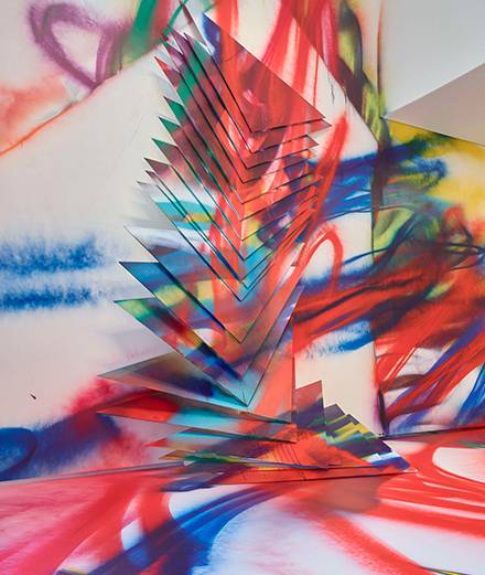 At the Louis Vuitton Foundation and in Venice with Katharina Grosse, colour leaps off the canvas