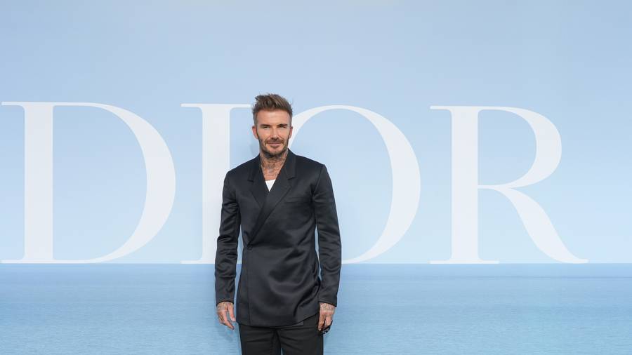 David et Cruz Beckham au défilé Dior homme printemps-été 2023