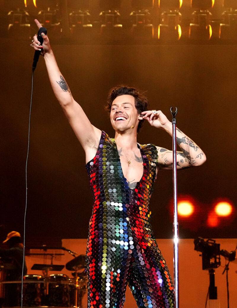 4/ Harry Styles wearing Gucci at Coachella in 2022 © Getty