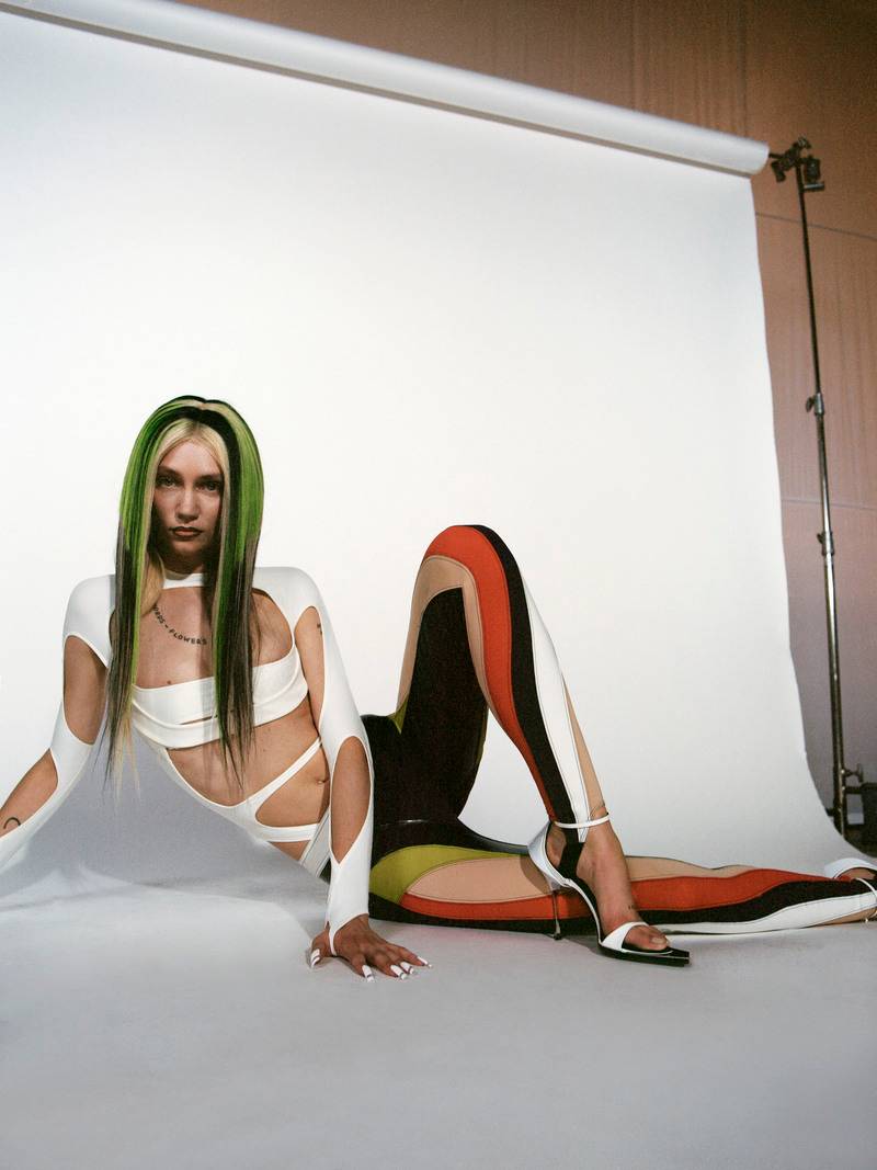 Mugler Spring/Summer 2022 collection revealed in an explosive video with Megan Thee Stallion and Bella Hadid 