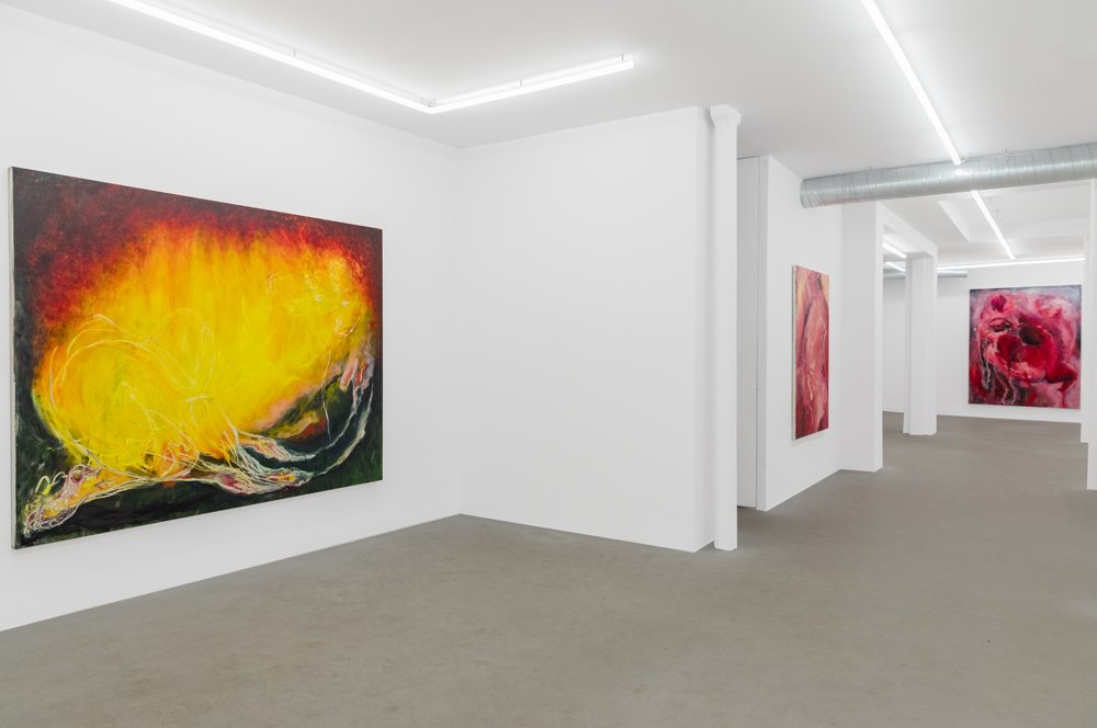 Vue de l'exposition “Sueños” de Mercedes Llanos à la galerie Balice Hertling, Paris (2022).