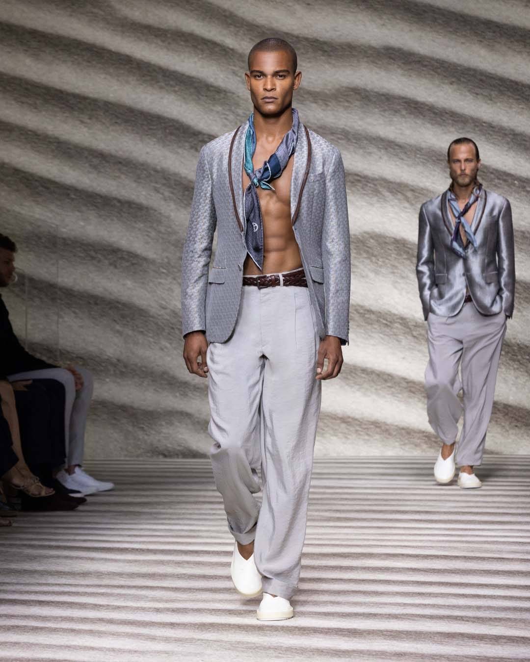 Giorgio Armani à la Fashion Week homme printemps-été 2023