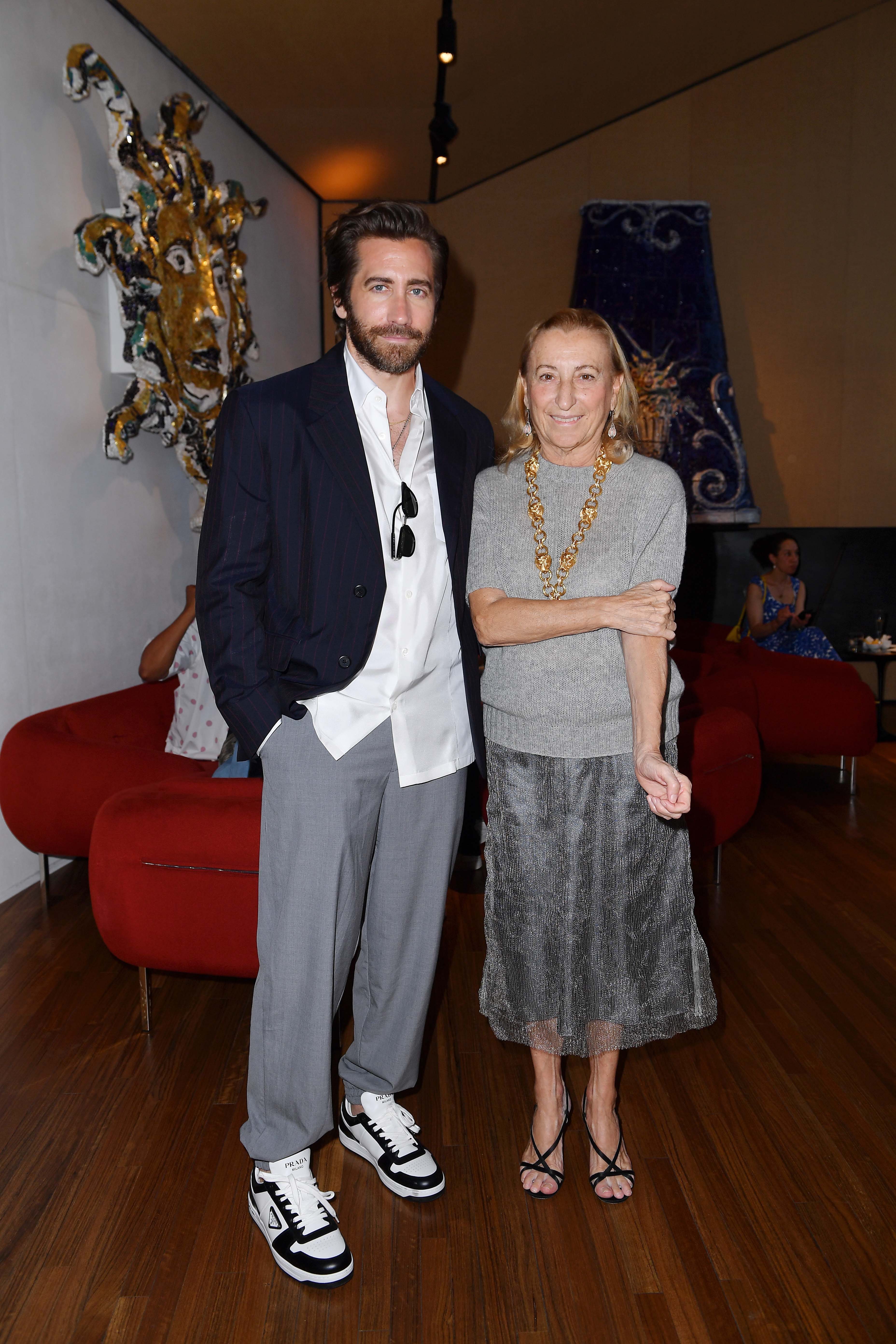 Jake Gyllenhaal et Miuccia Prada