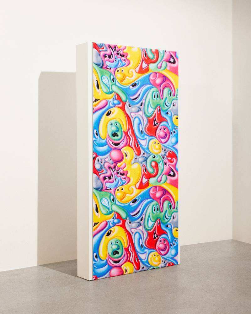 Kenny Scharf, “Faces in Places” (2022) Vilebrequin x JRP|Editions © Kenny Scharf. Licensed by Artestar, New York.