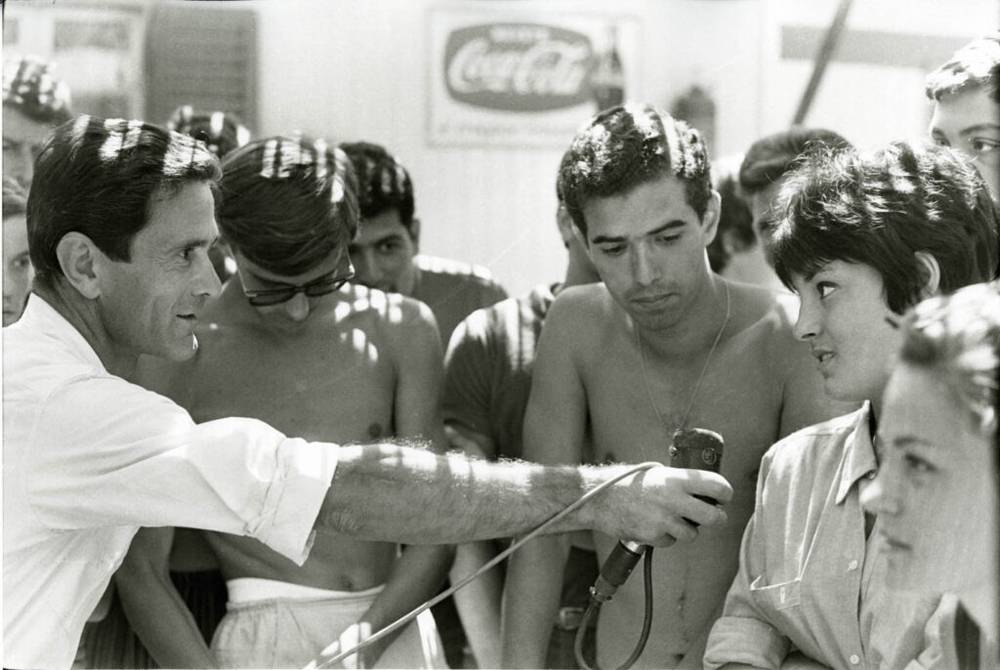 Pier Paolo Pasolini sur le tournage du documentaire “Enquête sur la sexualité” (1964)