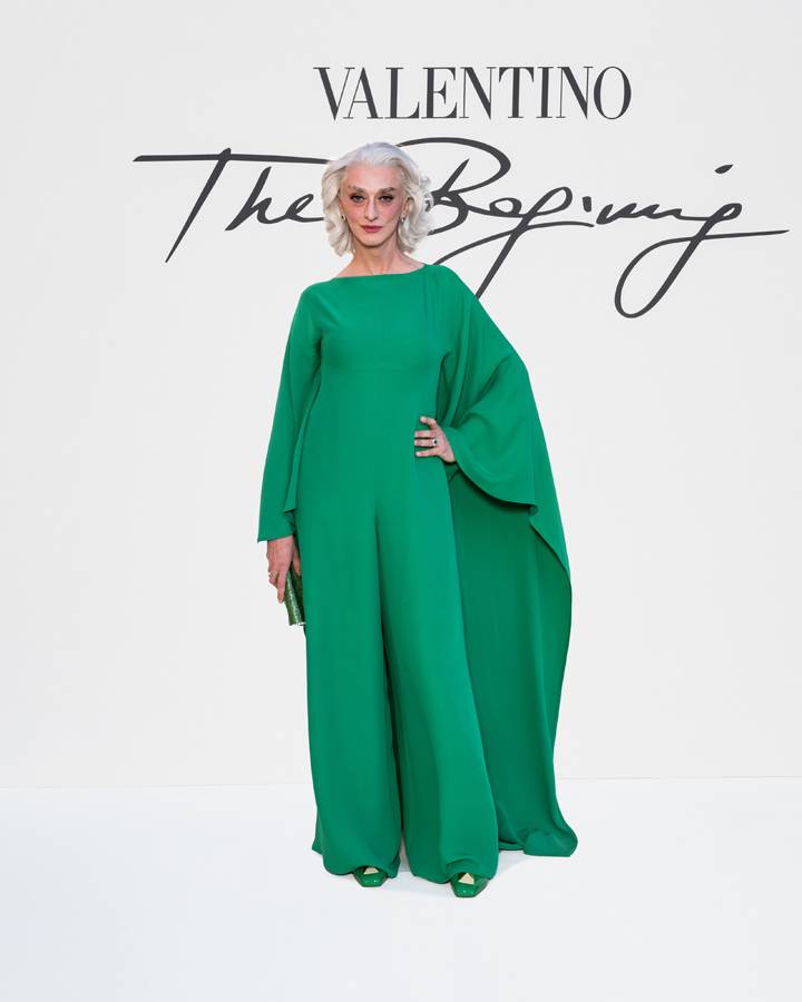 Drusilla Foer au défilé Valentino haute couture automne-hiver 2022-2023