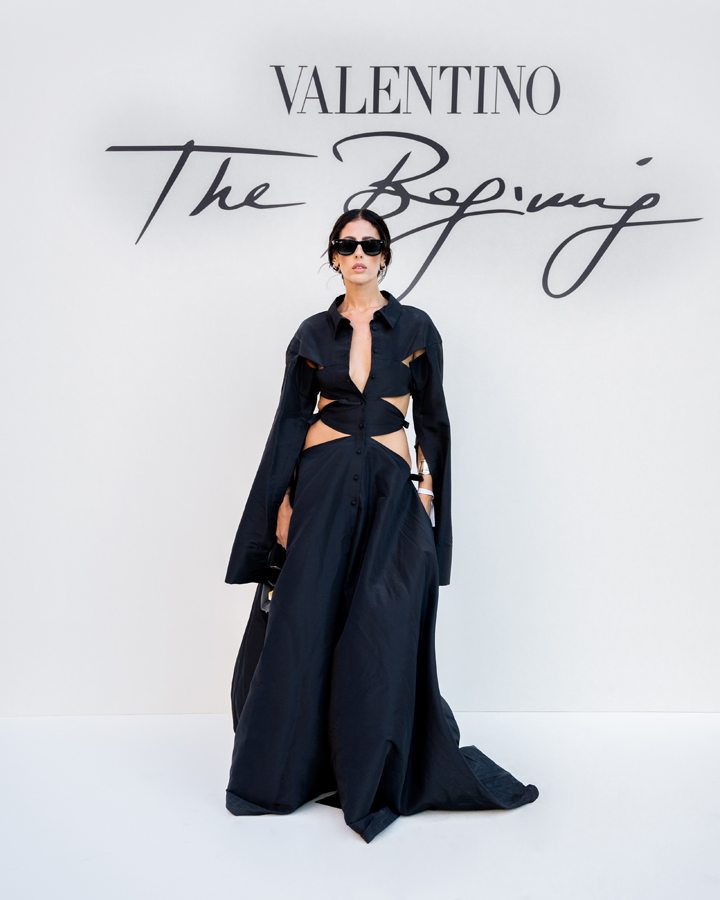 Gilda Ambrosio au défilé Valentino haute couture automne-hiver 2022-2023