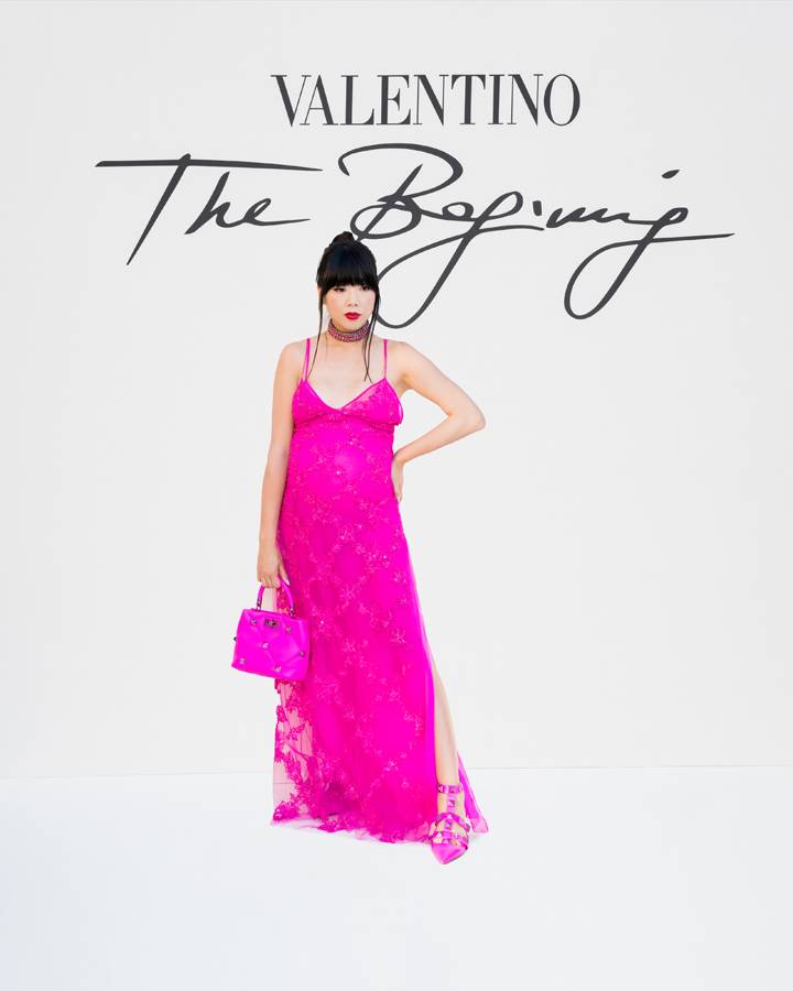 Susie Lau au défilé Valentino haute couture automne-hiver 2022-2023