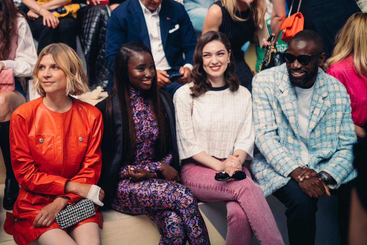 Clémence Poésie, Karidja Toure, Anamaria Vartolomei et Abd Al Malik au défilé Chanel haute couture automne-hiver 2022-2023