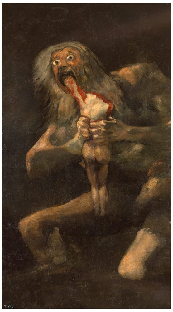 Saturne Devoring His Son, Goya, Courtesy of Museo National del Prado
