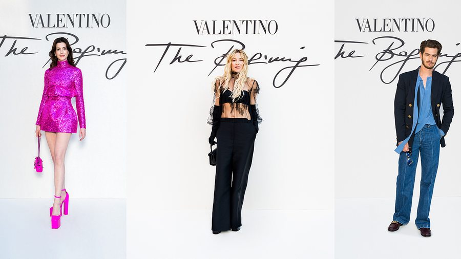 Anne Hathaway, Andrew Garfield, Kate Hudson... les stars au défilé Valentino haute couture automne-hiver 2022-2023
