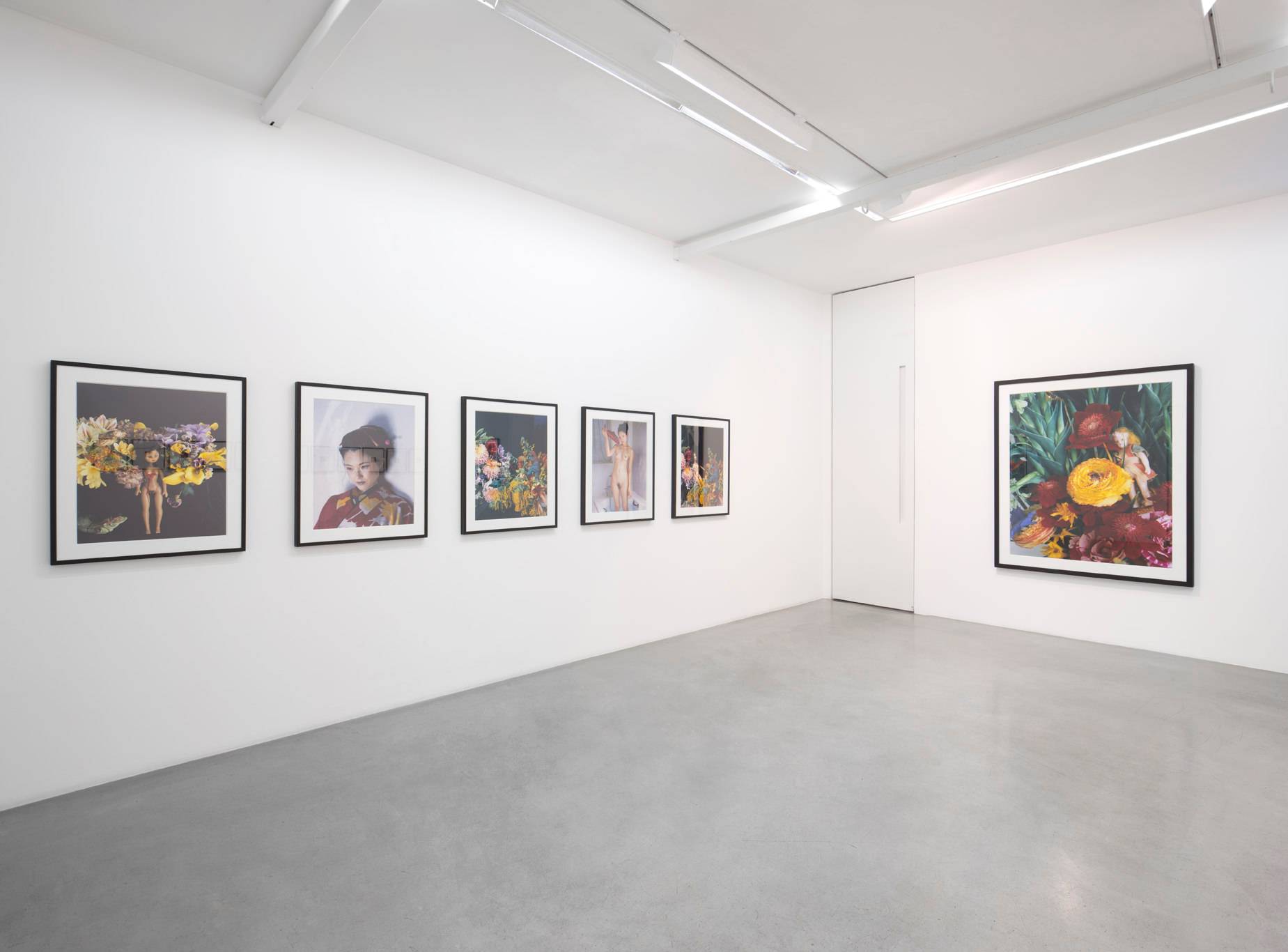Vue de l'exposition “Nobuyoshi Araki” à la galerie Kamel Mennour, Paris, 2016.  Photo : Julie Joubert, archives Kamel Mennour.  Courtesy the artist and Kamel Mennour, Paris. © Nobuyoshi Araki