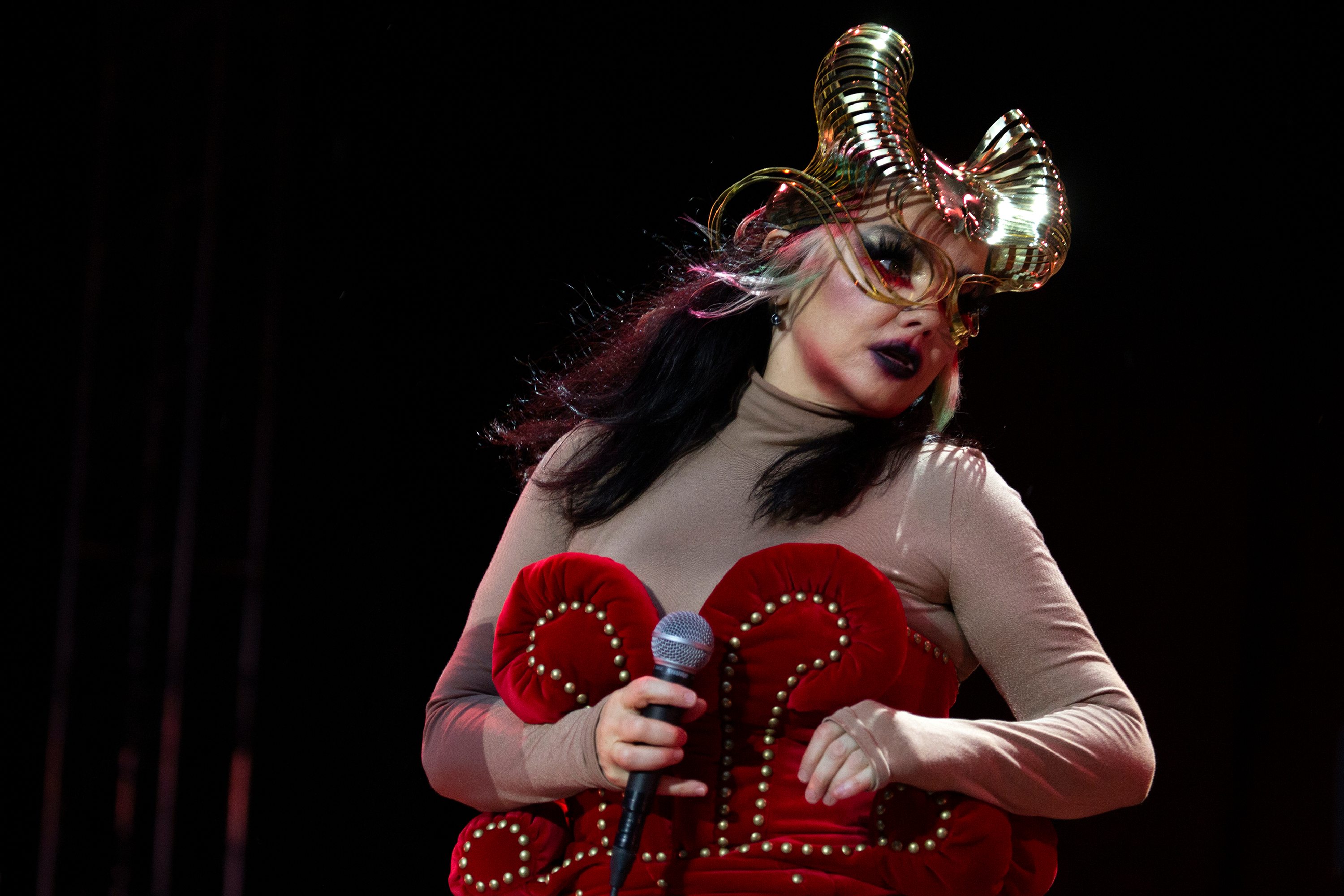 Björk en concert à Bergen en Norvège, le 3 août 2022 @ Santiago Felipe / Redferns for ABA / Getty Images