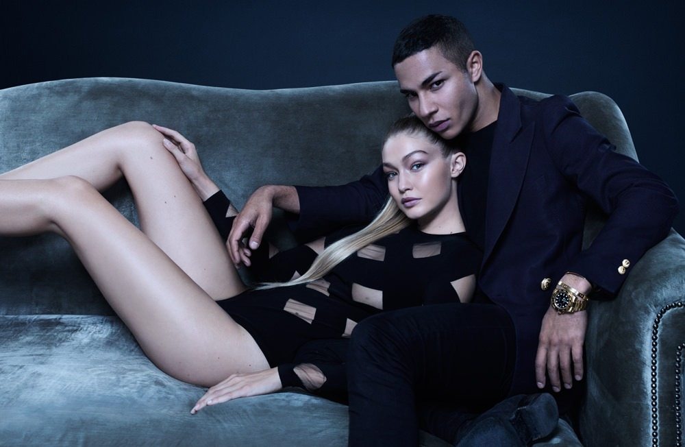 Exclusive interview of Olivier Rousteing, photographed by Jean-Baptiste Mondino with Gigi Hadid