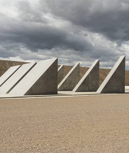 Artist Michael Heizer unveils a colossal city-sized work in the American desert