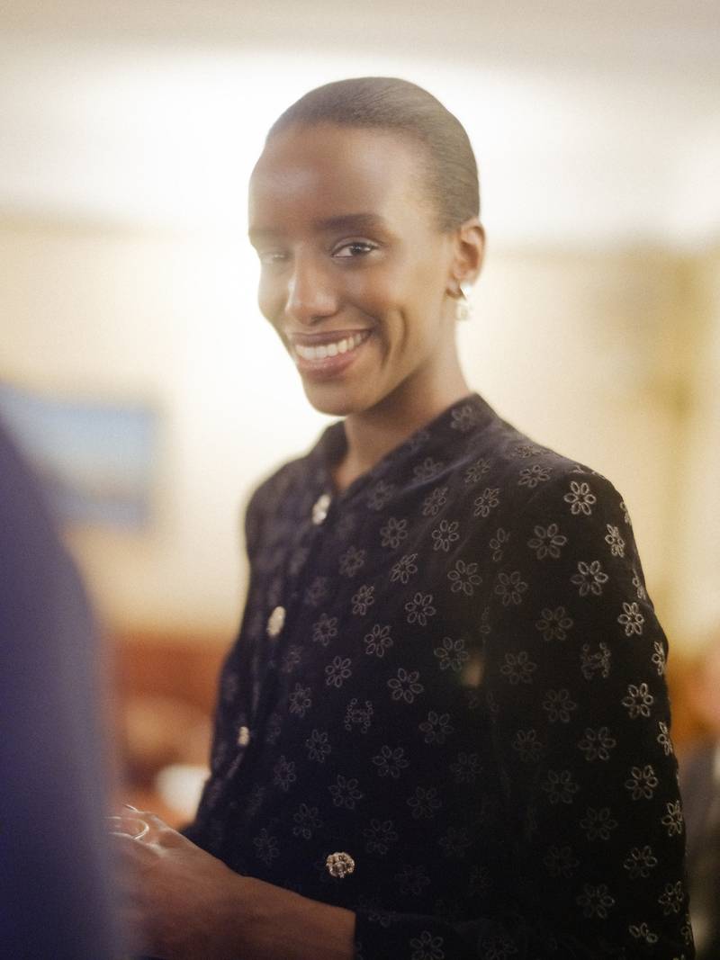 L'actrice Kayije Kagame au dîner Chanel à la Mostra de Venise 2022