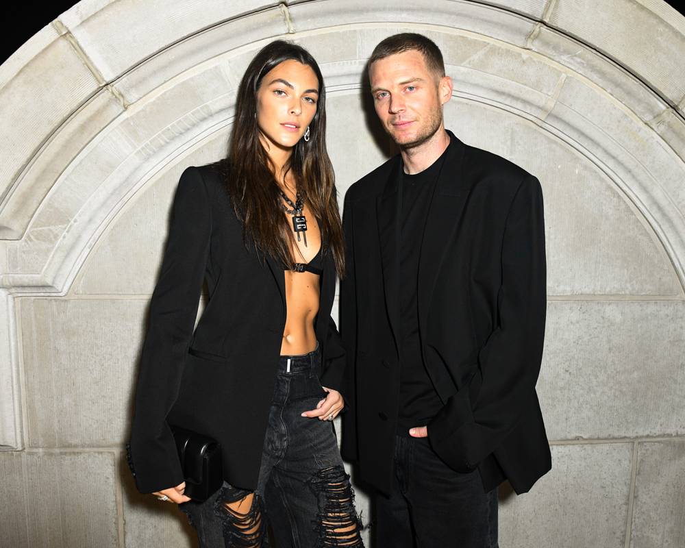 Givenchy’s artistic director Matthew M. Williams with model Vittoria Ceretti at the Givenchy party.
