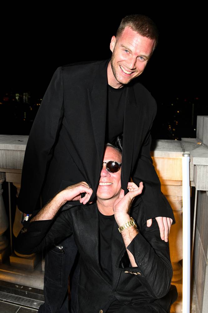 Givenchy’s artistic director Matthew M. Williams with DJ Paul Sevigny at the Givenchy party.