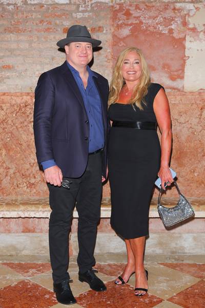L'acteur Brendan Fraser au dîner Miu Miu Women's Tales à la Mostra de Venise 2022.