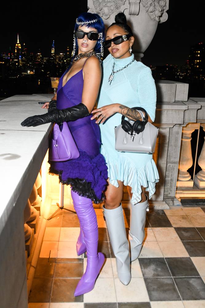 DJ Venus X and Sita Abellan at the Givenchy party.
