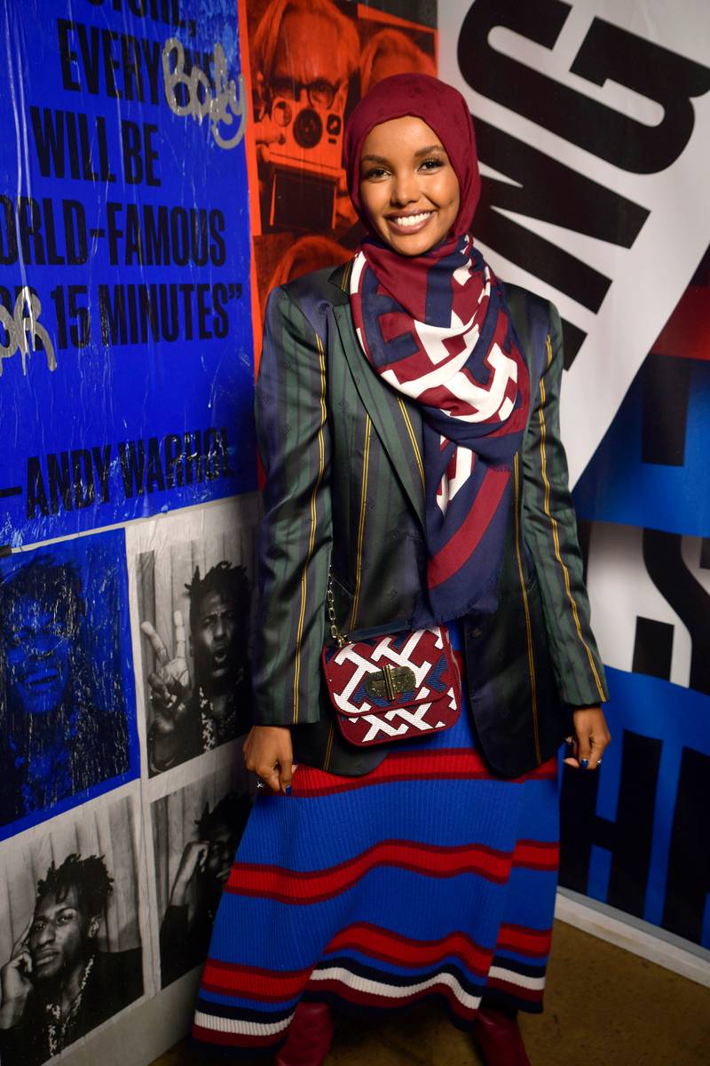 Halima Aden au défilé Tommy Hilfiger printemps-été 2023 à New York