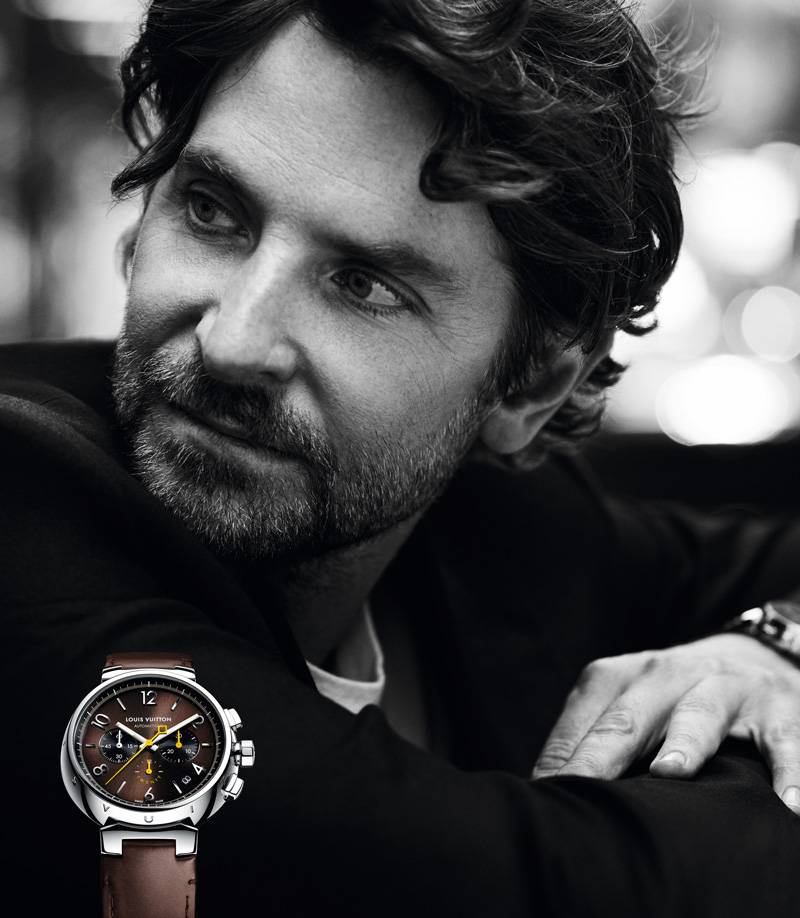 Bradley Cooper for the Tambour Twenty campaign, photographed by Boo Georges. © Louis Vuitton 